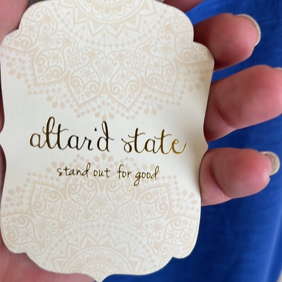 Altar’s state cornflower blue crochet cami tank - Picture 6 of 7